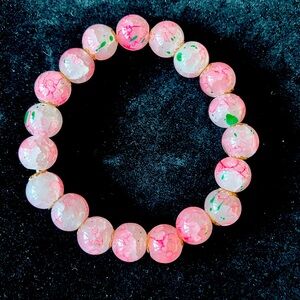 Pink and green marble effect bracelet #fairy #cottage
17cm/6.69in